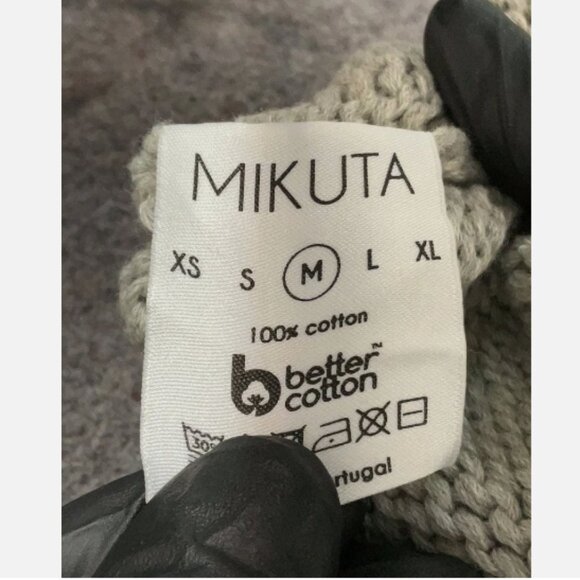 NWT! Mikuta The Faded Knitted Sweater Medium 100% Cotton - Picture 7 of 7